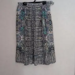 LAPINE BLANCHE ペイズリー柄 タイトスカート ひざ丈