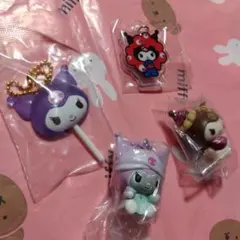 サンリオ クロミ゙ キーホルダー ガチャ めじるしアクセサリー セット売り