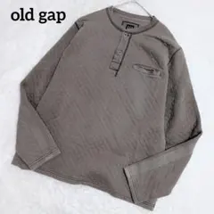 00s old GAP キルティング ヘンリーネック ロンT サーマル Y2K