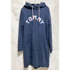 Tommy Hilfiger フード付きワンピース L ネイビーのサムネイル