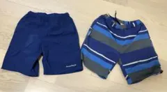 モンベル　ハーフパンツ　水着　水陸両用　ショートパンツ　130 ブルー　ネイビー