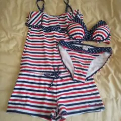 水着 セパレート + ワンピース 3点 op OPのサムネイル