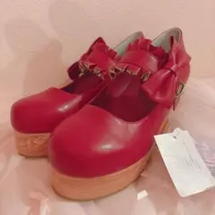 Lococo × byあしながおじさん My Ribbon Shoes レッド - メルカリ