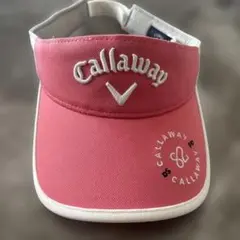 Callaway ピンクバイザー フリーサイズ　ゴルフ　帽子