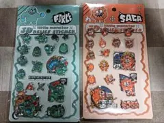 3D リトルモンスター　レリーフモンスターステッカー