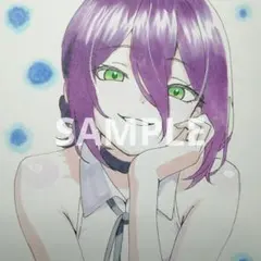 K*様 手描きイラスト ファンアート チェンソーマン レゼ B5 K*様 チェンソーマンのレゼオリジナル手書きファンアート - メルカリ