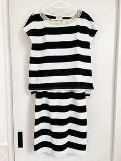 最終値下げ！tocco closet ✩.*˚ ビジュー ボーダー セットアップ