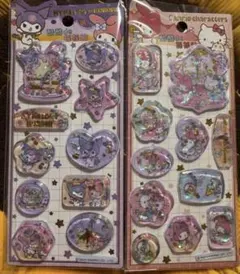 サンリオキャラクター ホログラムステッカー ウォーターシール2枚セット