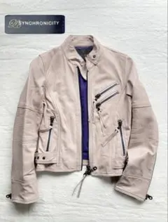 ピンク レザージャケット