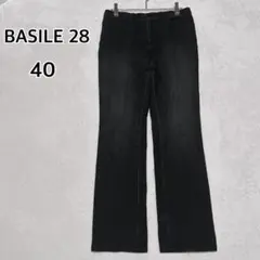 【バジーレ28】黒 デニムパンツ L相当 ストレッチ レディ―ス i6019のサムネイル