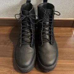 美品　PUMA ブラック レースアップ ブーツ　24.5