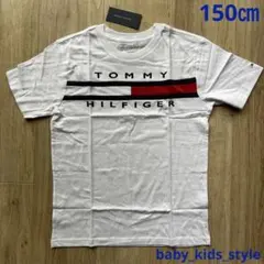 TOMMY HILFIGER 150 白　半袖　Tシャツ　男の子　子供服　キッズ