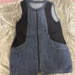 デニム ノースリーブ ベスト