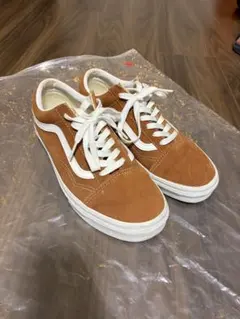 VANS オールドスクール ブラウン スエード スニーカー