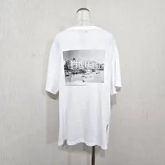 SHIPS シップス 半袖Tシャツ ホワイト系 プリント コットン100%