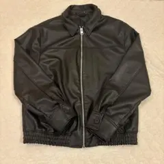 【ZARA】フェイクレザーボンバージャケット黒L 早めに売りたい　値下げ交渉⭕️
