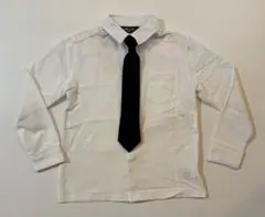 COMME CA ISM 120cm 長袖ポロシャツ素材 ネクタイ付き 試着のみ