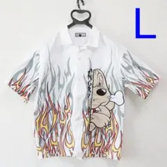 ✨美品✨ GALFY ガルフィー 炎上大学 アロハシャツ L 三宅健のサムネイル