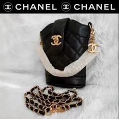 CHANEL ノベルティ CC ロゴ ブラック キルティング ショルダーバッグ