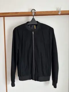 ZARA スエード調　ブラック ジップアップ ブルゾン
