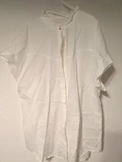 green label relaxing　フレンチスリーブブラウス