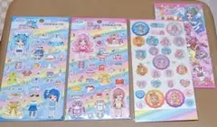 【未使用】ひろがるスカイ！プリキュア　きせかえシール×２種、デコシール他　４点