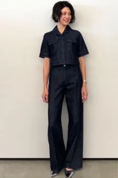 【同じ商品一番お得美品】Theory デニムジャケット ショートスリーブセット