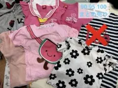 ✨まとめ売り✨　女の子　90 100 Tシャツ　保育園準備　水着　上着