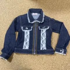 corn pippy レース付きデニムジャケット 100cm