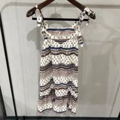 【美品】Cher キャミワンピース 総柄 コットン100%