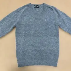 イーストボーイ　グレー　Vネックセーター11号