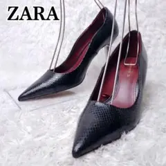 【未使用級✨】ZARA WOMAN ブラック ポインテッドトゥパンプス 37