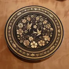 ヴィンテージ　CANCO製の丸缶　ヴィクトリア　アールデコ　キャンディの丸缶 ヴィンテージ CANCO製の丸缶 ヴィクトリア アールデコ キャンディの丸