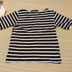 SAINT JAMES ブラックホワイトストライプ Tシャツ 10ansのサムネイル