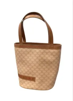 CELINE セリーヌ トートバッグ バケツ型 マカダム柄 (M)