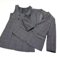 コムサイズム 女の子 フォーマルスーツ 卒園式 入学式 120 110 チェック