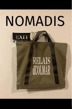 完売希少デザイン　NOMADIS ノマディストートバッグオリーブグリー