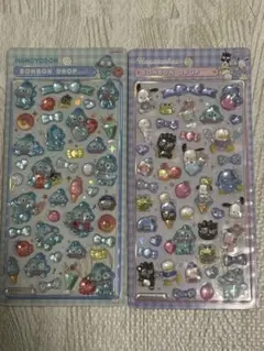 正規品サンリオ ボンボンドロップシール 2種セット ハンギョドンポチャッコバツ丸のサムネイル