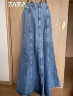 ZARA デニム フレアスカート Sサイズ