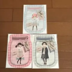SPY×FAMILY キャラクタージッパーバッグ 3枚セット ローソン