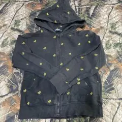 XLARGE バナナ刺繍 ブラックパーカー 130