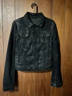 diesel coating leather jacket