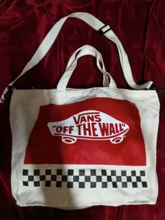 雑誌付録バッグ　VANS 2WAY ショルダーバッグ キャンバス地のサムネイル