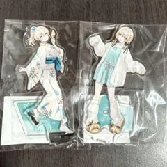 ホロライブ 極楽湯 風真いろは アクリルスタンド 2種セット 浴衣