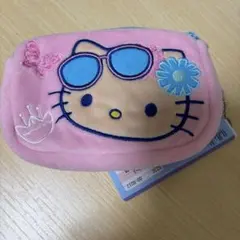 【ラス1】しまむら　日焼けキティ　キティちゃん　マルチティッシュケース　ポーチ