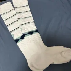 ASICS スポーツソックス ホワイト/ネイビー/ミント