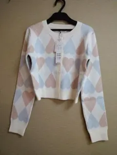 ROYAL PARTY ハート柄カーディガン Fサイズ