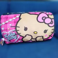 ハローキティ　もちもち　クッション　ヒョウ柄　日焼けキティ　大きい　BIG