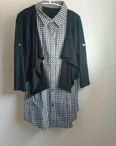◯VIANTE✕チェック柄シャツカーディガンセット✕フリーサイズ◯