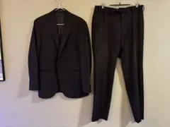 HILTONメンズ ビジネススーツ セットアップ ブラック　洋服の青山のサムネイル